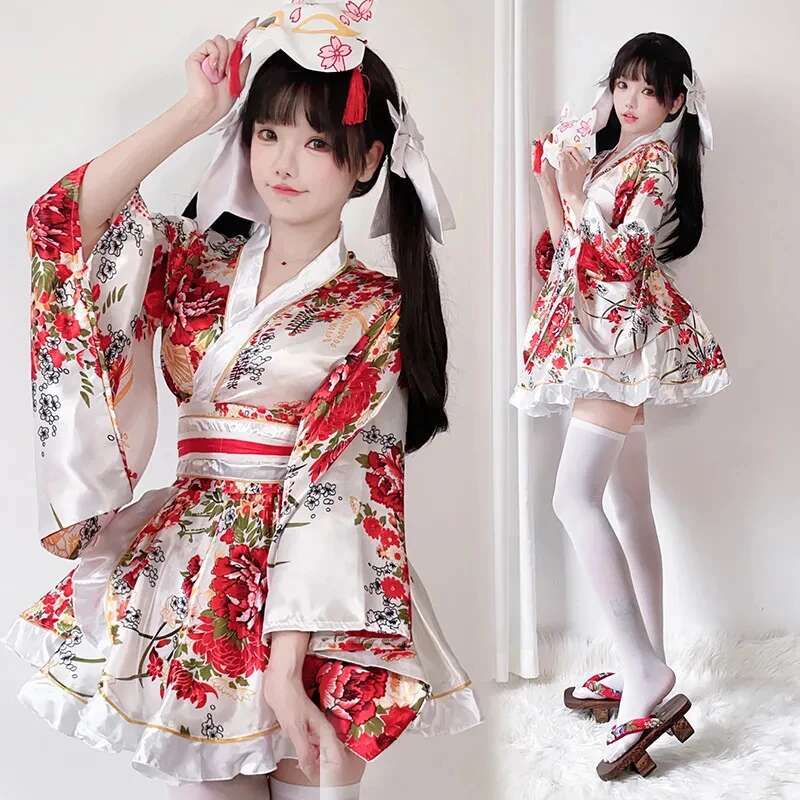 Bathrobe - Japon modifiye Kimono elbise kadınlar için