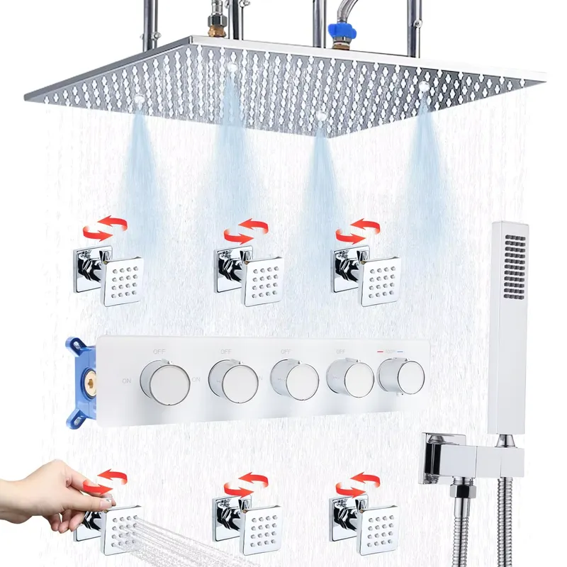 Body Brush - Komple Duş Seti Yağmur Duş Başlığı