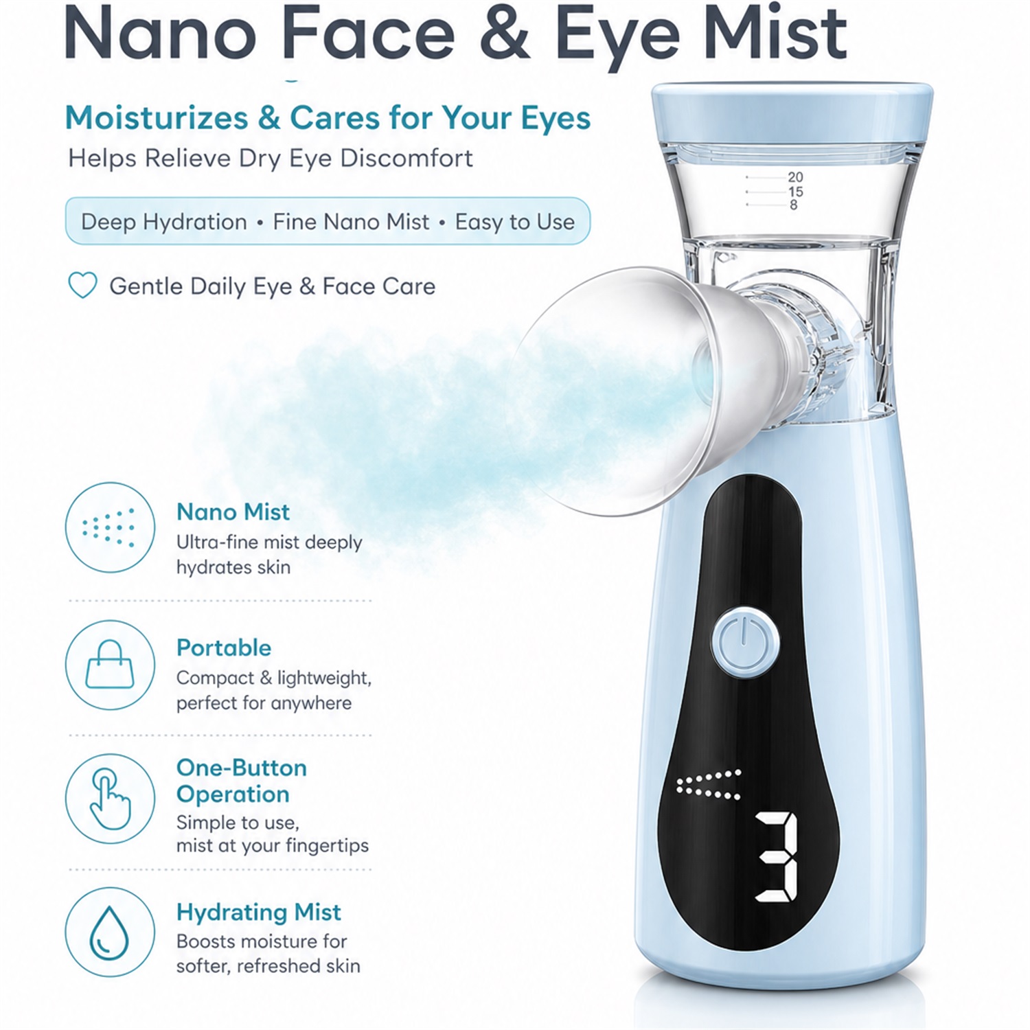 Göz Nano Nemlendirici, Buharla - Face Steamer incelemesi ve fiyatı