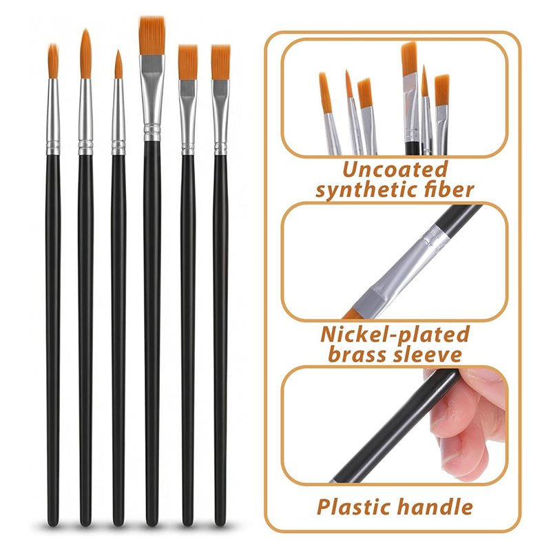 AB34-12 Adet Yüz Boyama Fırças - Body Brush incelemesi ve fiyatı