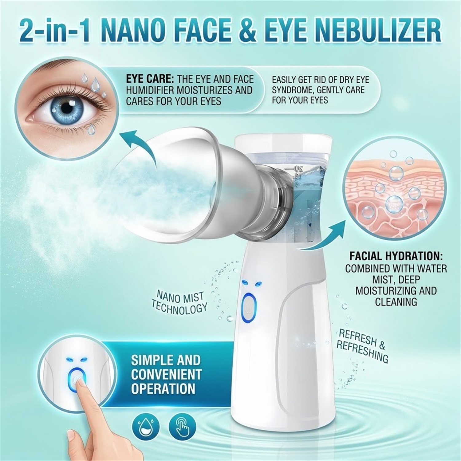 El Tipi Yüz Nano Nemlendirici, - Face Steamer incelemesi ve fiyatı